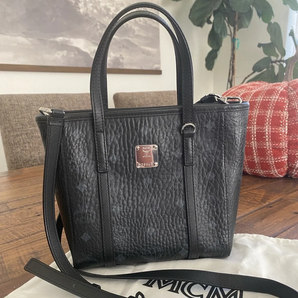MCM Mini Toni Top Zip Shopper Tote - Picture 1 of 8